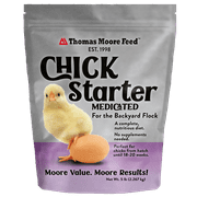 (2 pack) Thomas Moore Feeds Medicated Chick Starter Feed, 5lb