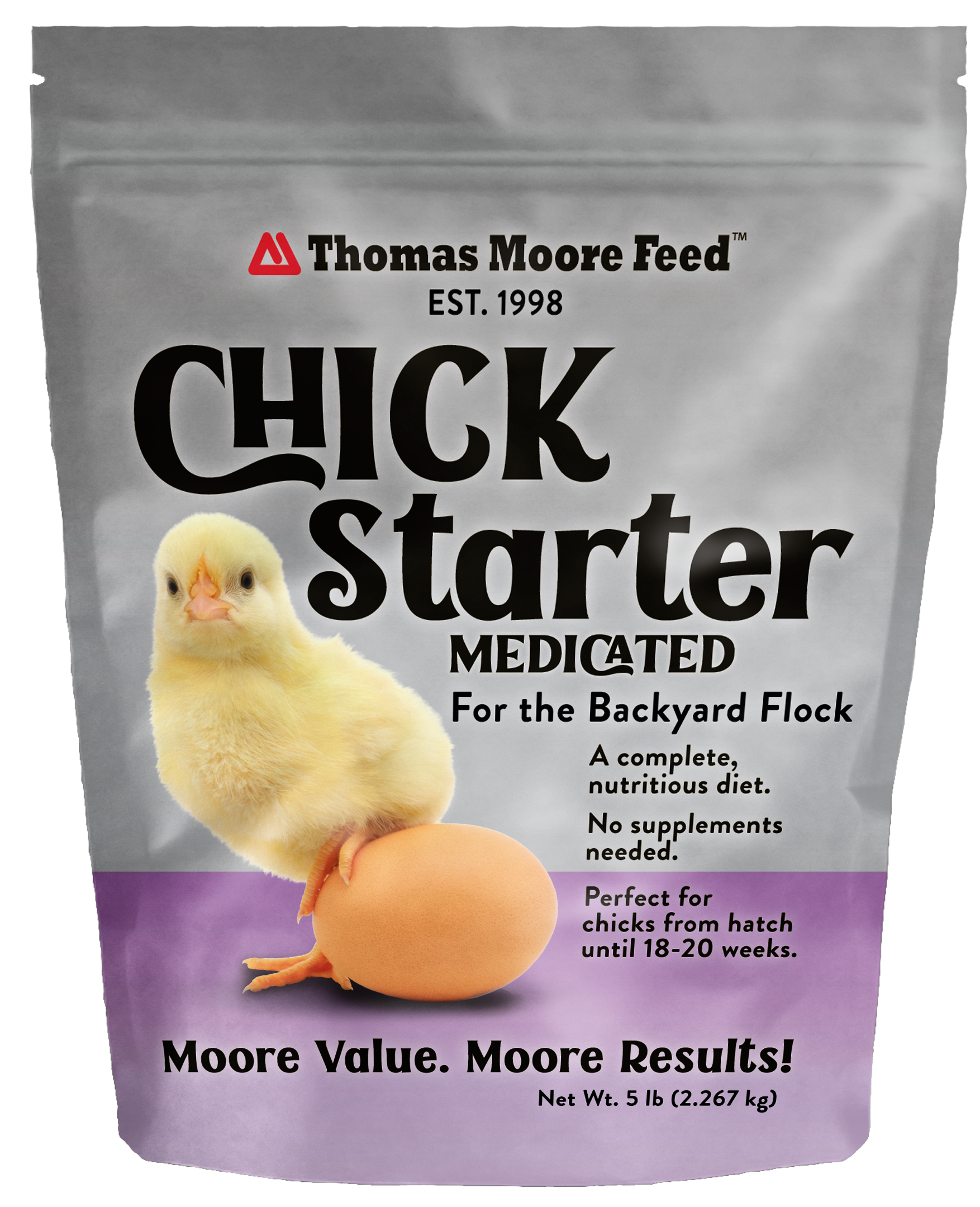 Thomas Moore Feeds Medicated Chick Starter Feed, 5lb - image 1 of 1