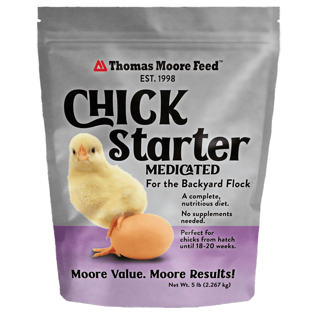 Thomas Moore Feeds Medicated Chick Starter Feed, 5lb