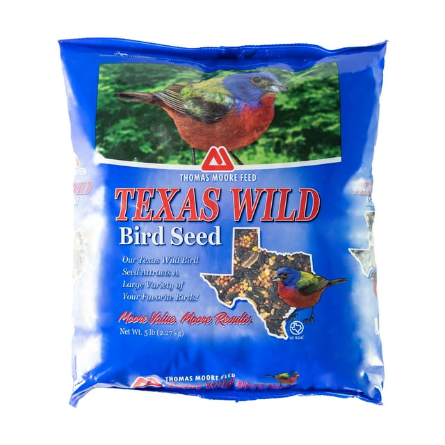 Thomas Moore Feeds Texas Wild Bird Seed and Feed, 5 lb