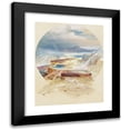 thumbnail image 1 of Thomas Moran 15x18 Black Modern Framed Museum Art Print Titled - Minerva Terrace, Yellowstone (1872), 1 of 5
