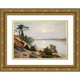 thumbnail image 1 of Thomas Moran 18x14 Gold Ornate Wood Frame and Double Matted Museum Art Print Titled - Head of Yellowstone River (ca. 1875), 1 of 4