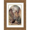 thumbnail image 1 of Thomas Moran 2x Matted 20x24 Gold Ornate Framed Art Print 'Tower Falls', 1 of 2