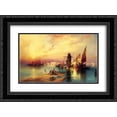 thumbnail image 1 of Thomas Moran 2x Matted 24x20 Black Ornate Framed Art Print 'Venice', 1 of 2