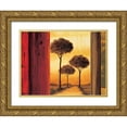 thumbnail image 1 of Thomas, Neil 24x19 Gold Ornate Wood Framed with Double Matting Museum Art Print Titled - Entrancing II, 1 of 4