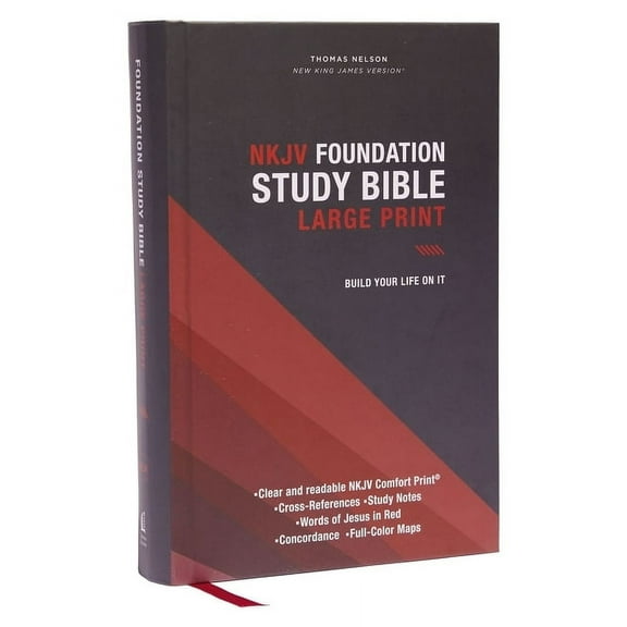Thomas Nelson: NKJV Foundation Study Bible, (Large Print Edition) (Hardcover)