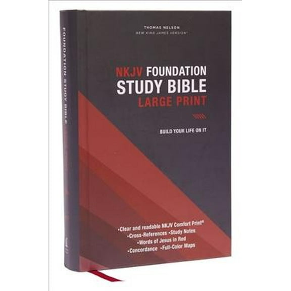 Pre-Owned Thomas Nelson: NKJV Foundation Study Bible, (Large Print Edition) (Hardcover)