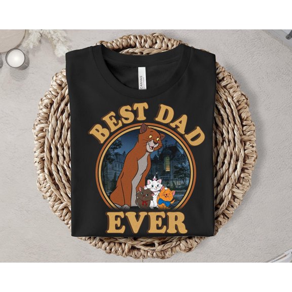 Thomas O'malley Best Dad Ever her The Aristocats Character Magical Great Ideas Men her's Day Gift Family Shirt