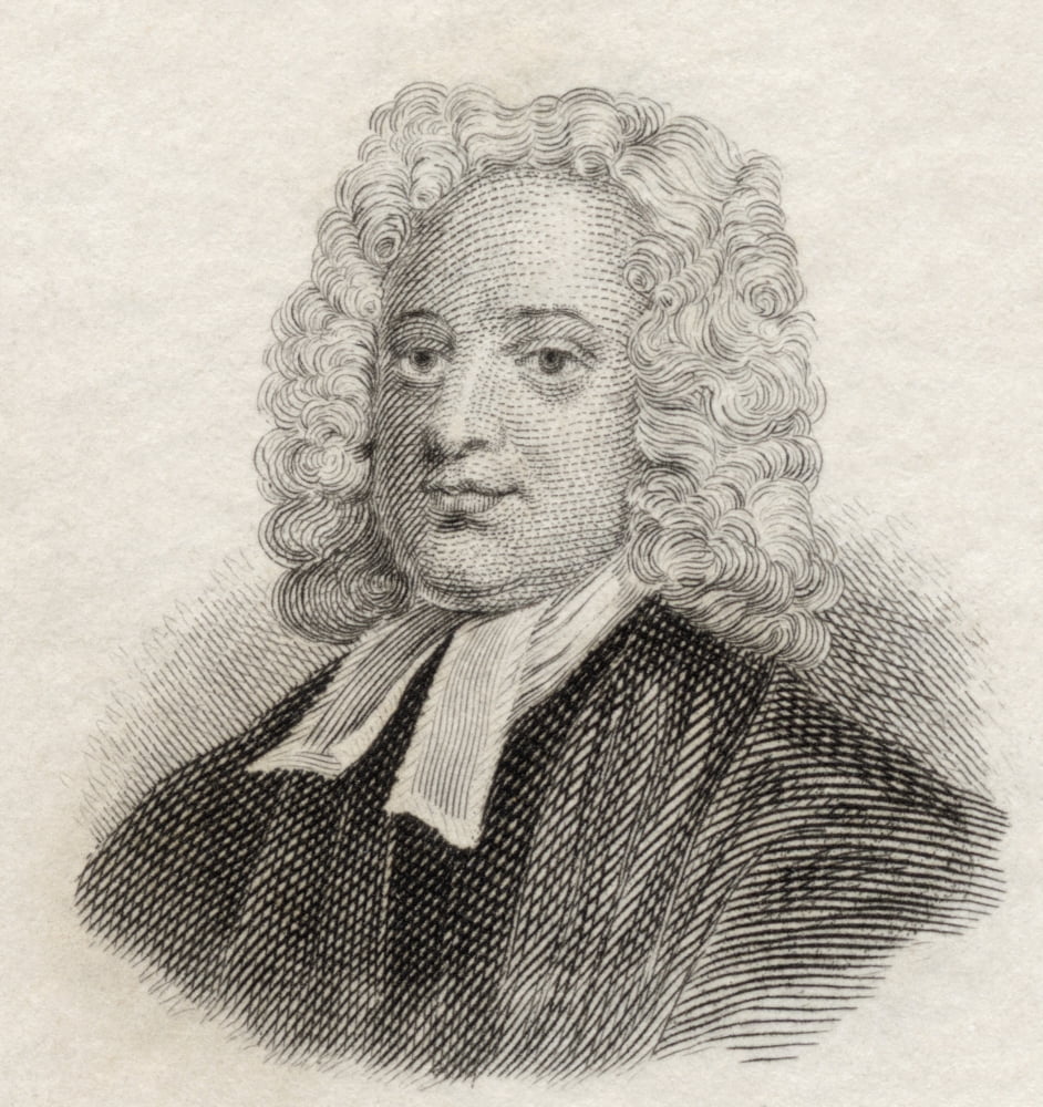 Thomas Parnell 1679 To 1718 Irish Poet And Clergyman From Crabbs Historical Dictionary Published 1825 Canvas Art - Ken Welsh Design Pics (14 x 15)