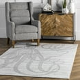thumbnail image 1 of nuLOOM Thomas Paul Power loomed Octopus Area Rug, 4' x 6', Octopus Silver, 1 of 6