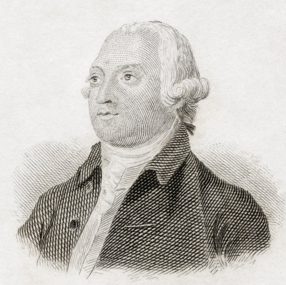 Thomas Pennant 1726 To 1798 Welsh Naturalist And Antiquary From Crabbs Historical Dictionary Published 1825 Canvas Art - Ken Welsh Design Pics (24 x 24)