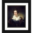 thumbnail image 1 of Thomas Phillips 15x18 Black Ornate Wood Framed Double Matted Museum Art Print Titled - Mary Fairfax, Mrs William Somerville, 1780 - 1872. Writer on Science, 1 of 5
