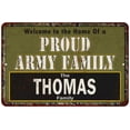 thumbnail image 1 of Thomas Proud Army Family Gift 8x12 Metal Sign 208120023014, 1 of 1