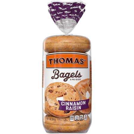 Thomas' Raisin Cinnamon Bagels, 18oz 1 pack