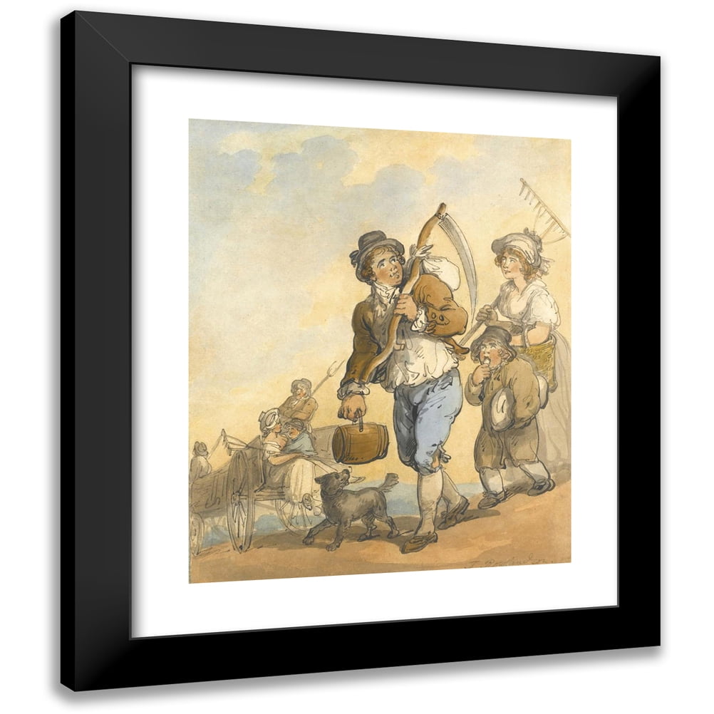 Thomas Rowlandson 12x14 Black Modern Framed Museum Art Print Titled ...