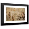 thumbnail image 1 of Thomas Rowlandson 14x11 Black Modern Framed Museum Art Print Titled - The Tea Party, 1 of 5