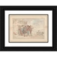 thumbnail image 1 of Thomas Rowlandson 14x11 Black Ornate Wood Framed Double Matted Museum Art Print Titled: The Charitable Vicar (ca. 1780-1825), 1 of 5