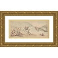 thumbnail image 1 of Thomas Rowlandson 24x13 Gold Ornate Framed and Double Matted Museum Art Print Titled - Dr. Syntax and the Whale (ca. 1812-1822), 1 of 4