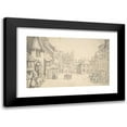 thumbnail image 1 of Thomas Rowlandson 24x17 Black Modern Framed Museum Art Print Titled - City View with Medieval Gate (Perhaps York) (1775-1827), 1 of 5