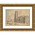 thumbnail image 1 of Thomas Rowlandson 24x18 Gold Ornate Framed and Double Matted Museum Art Print Titled - Mechlin or Malines (ca. 1780-1825), 1 of 4