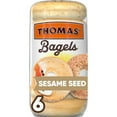 thumbnail image 1 of Thomas' Sesame Seed Bagels, 6 Count, 20 oz Bag, 1 of 7