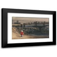 thumbnail image 1 of Thomas Shotter Boys 18x13 Black Modern Framed Museum Art Print Titled - The Footbridge, 1 of 5