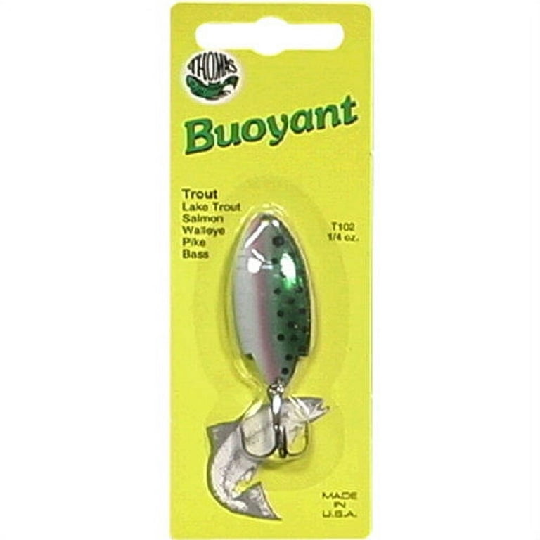 Thomas Spinning Lures Buoyant 1/4 0Z Rainbow Trout - T102-RT, Fishing Spoons  