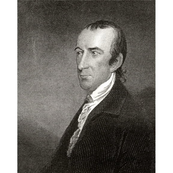 Thomas Stone 1743 To 1787 American Statesman & Founding Father A Signatory of Declaration of Independence 19th Century Poster Print - Large - 24 x 32