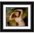 thumbnail image 1 of Thomas Sully 2x Matted 24x20 Black Ornate Framed Art Print 'A Sea Nymph', 1 of 2