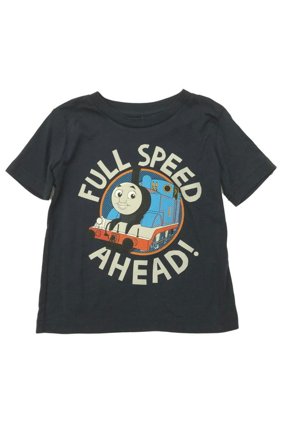 Thomas The Tank Engine Toddler Boys Blue Full Speed Train T-Shirt Tee Shirt 12M