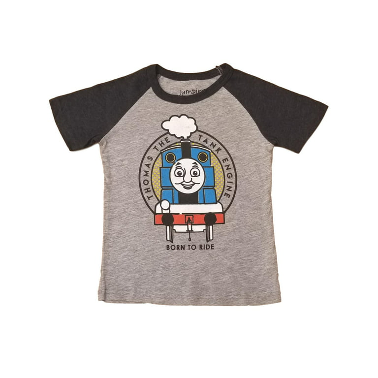 Thomas The Tank Engine Toddler Boys Gray T-Shirt Born To Ride Tee Shirt 4T