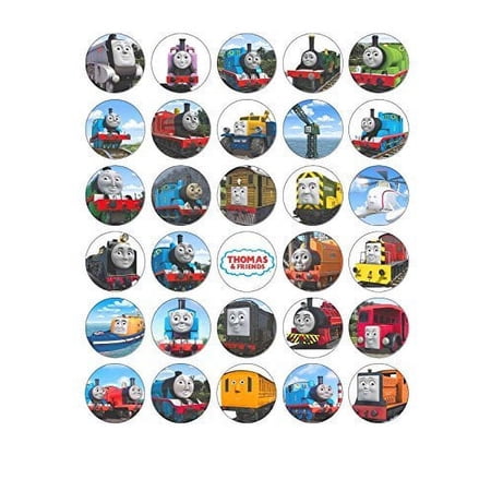 Thomas The Tank Engine Train Edible Cupcake Topper - ABPID07675