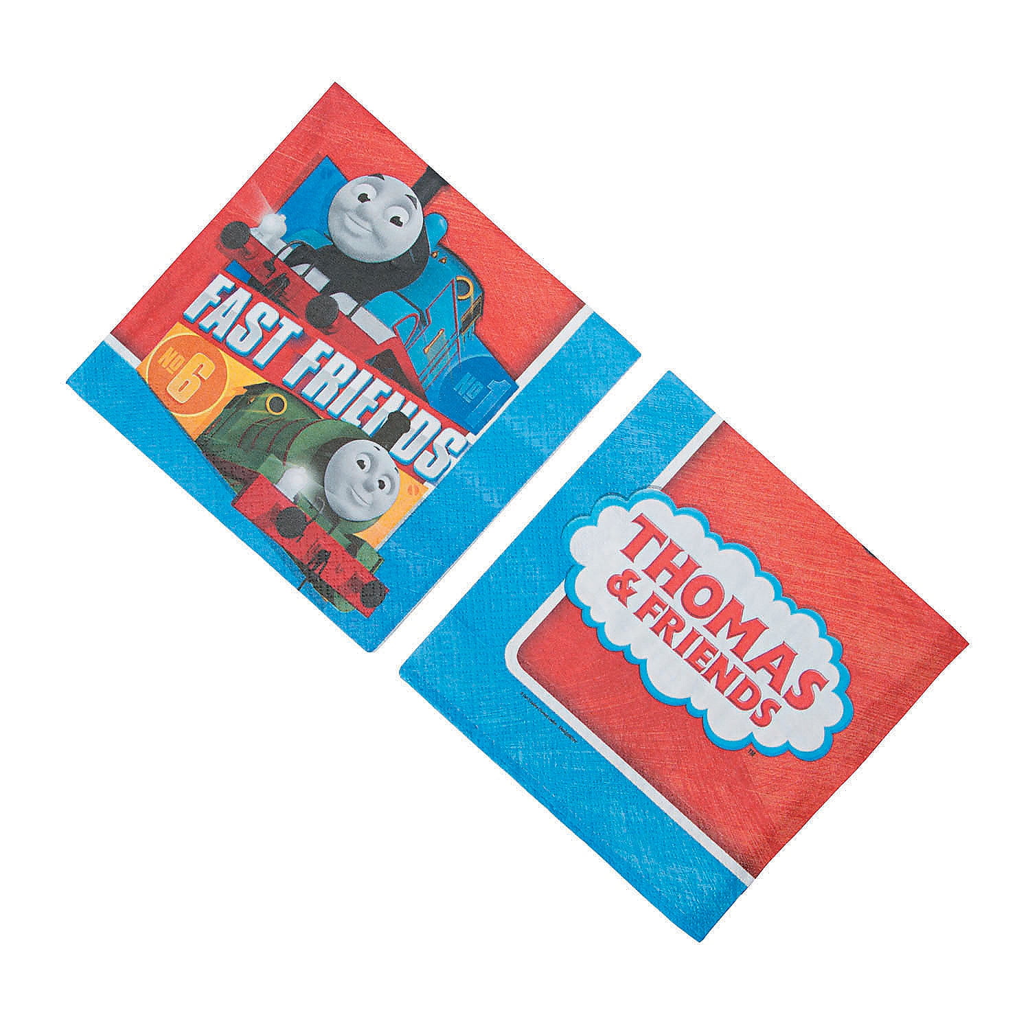ORIENTAL TRADING COMPANY Thomas The Train Lunch Napkin - Party Supplies - 16 Pieces