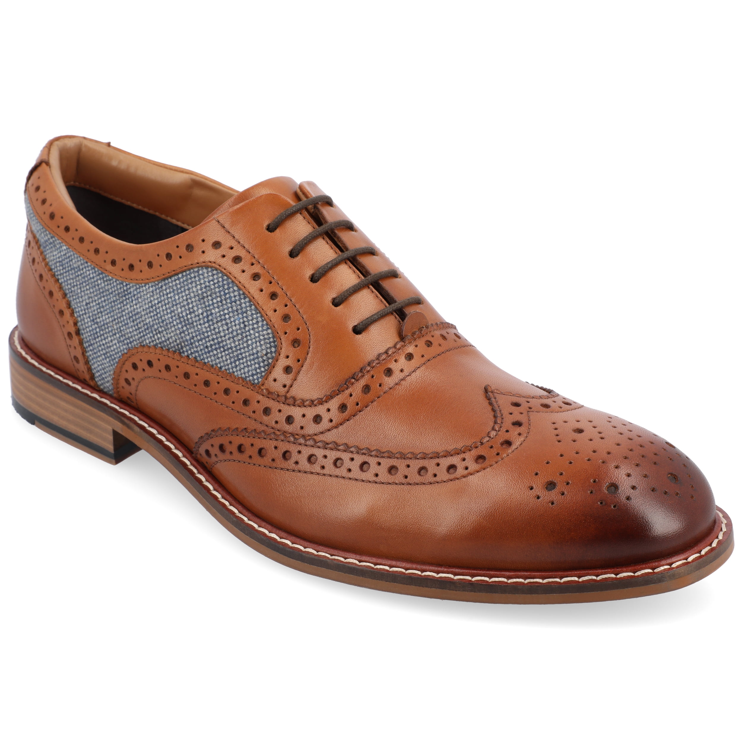 Thomas & Vine Alister Tru Comfort Foam Wingtip Dress Shoe - Walmart.com