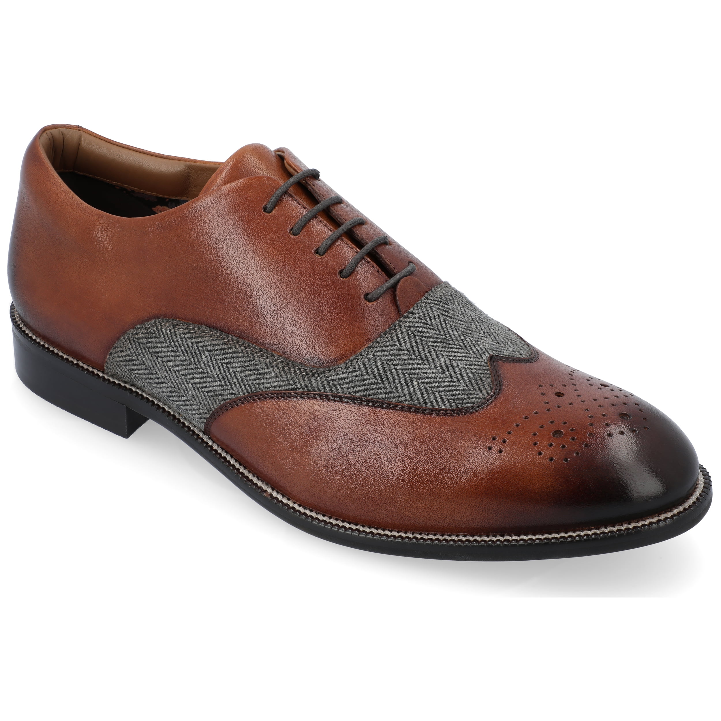 Thomas & Vine Mens Denzell Lace-up Wingtip Oxford - Walmart  display picture 1
