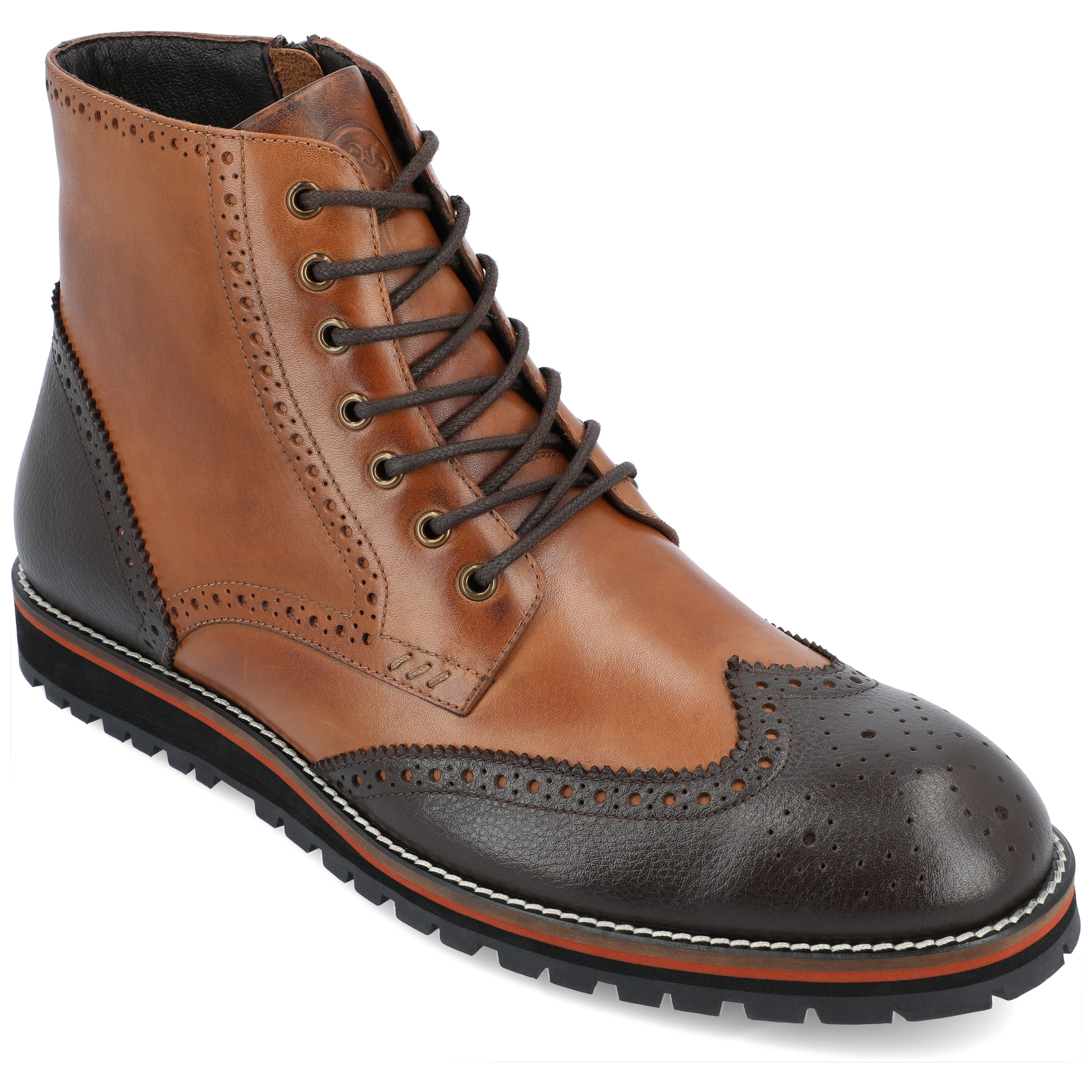 Thomas & Vine Mens Elijah Lace-up Wingtip Ankle Boot 