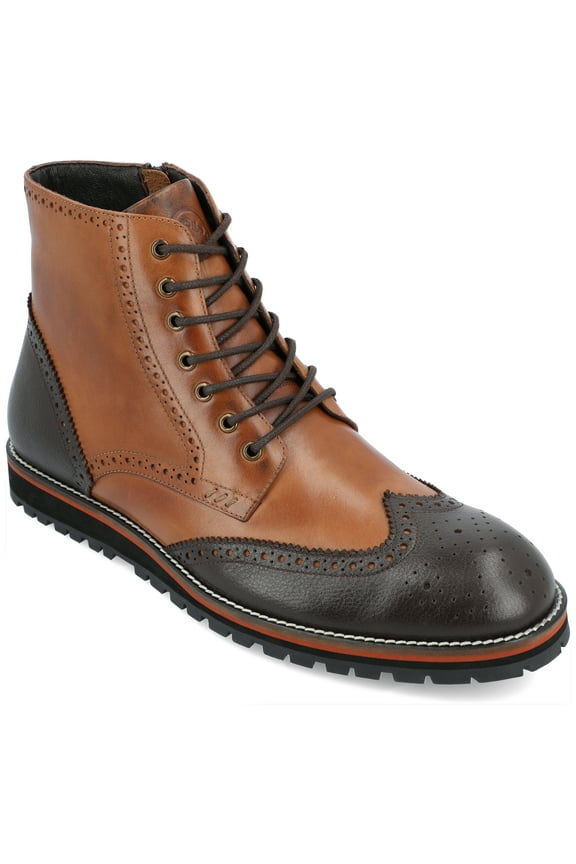 Mens Elijah Lace-up Wingtip Ankle Boot