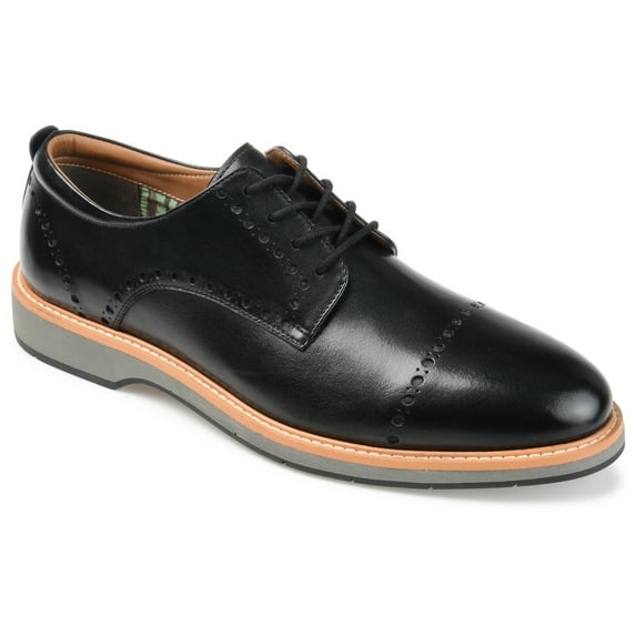 Thomas & Vine Mens Fremont Lace-up Cap Brogue Derby