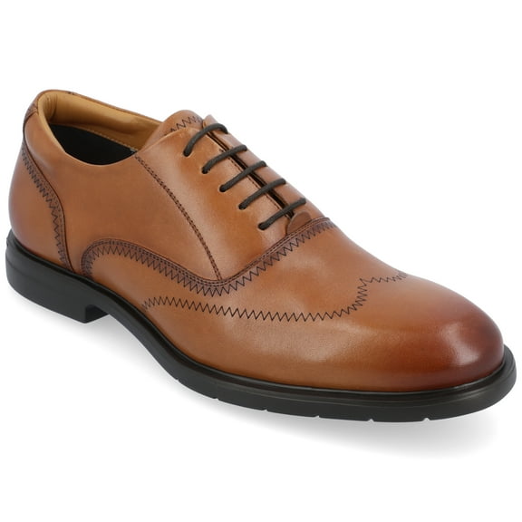 Thomas & Vine Mens Hughes Lace-up Wingtip Oxford Dress Shoe, Widths Available
