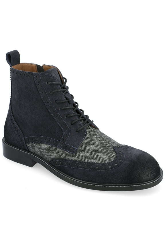 Mens Jarett Wide Width Tru Comfort Foam Lace-up Wingtip Ankle Boot