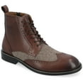 thumbnail image 1 of Thomas & Vine Mens Jarett Wide Width Tru Comfort Foam Lace-up Wingtip Ankle Boot, 1 of 7