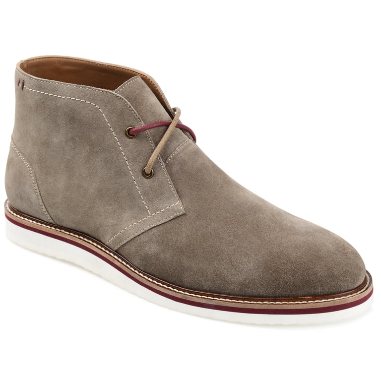 Thomas & Vine Chukka Boots Mens Grey Leather Size 8 Lace‎ Up Mid Top NEW Thomas & Vine Men main image 3