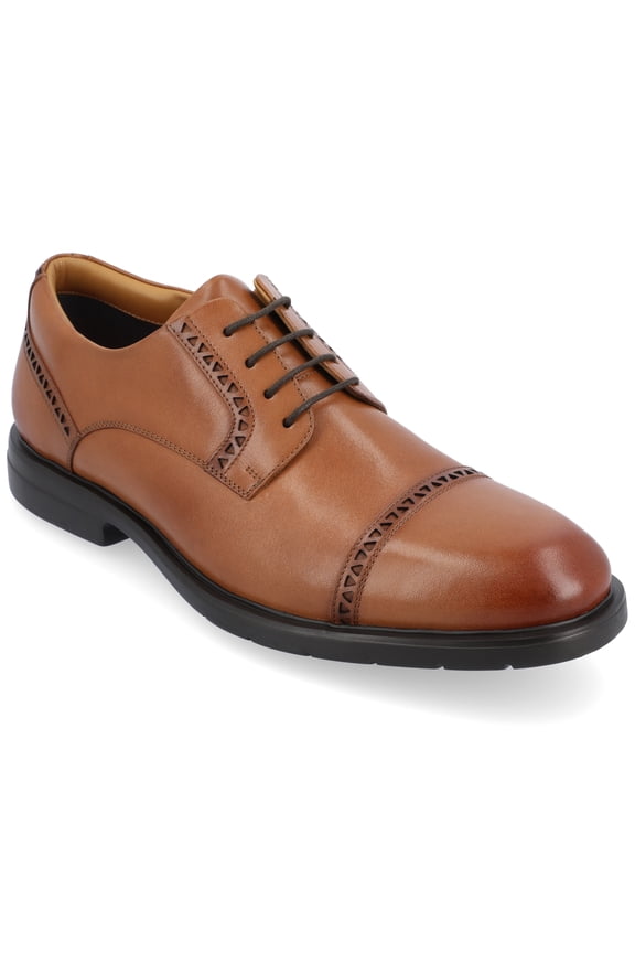 Mens Kendrick Cap Toe Lace-up Derby Dress Shoe, Widths Available