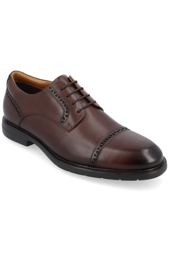 Mens Kendrick Cap Toe Lace-up Derby Dress Shoe, Widths Available