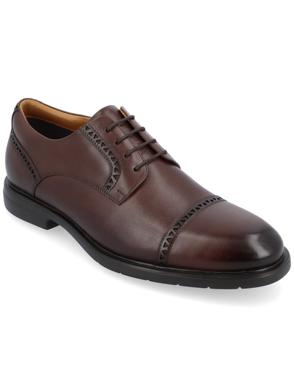Mens Kendrick Cap Toe Lace-up Derby Dress Shoe, Widths Available