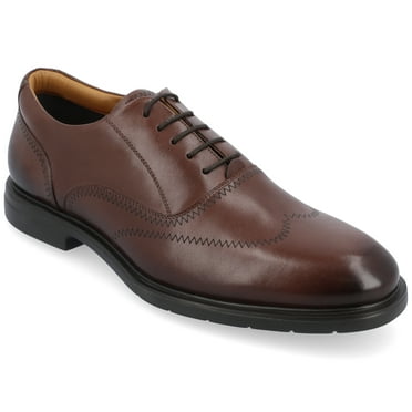 Thomas & Vine Mens Hughes Lace-up Wingtip Oxford Dress Shoe, Widths Available