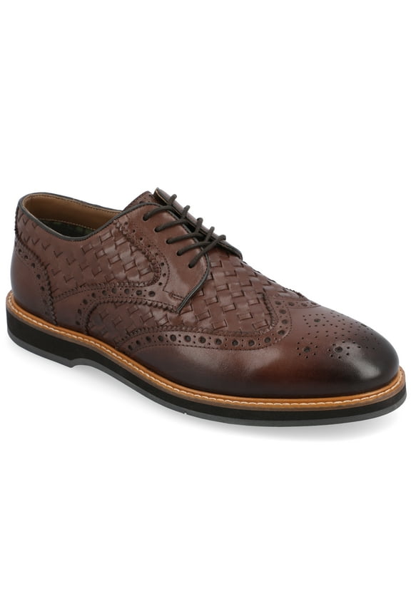 Mens Radcliff Wide Width Tru Comfort Foam Lace-up Woven Wingtip Derby