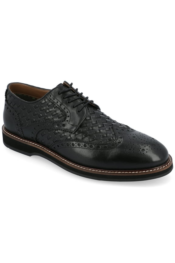 Mens Radcliff Wide Width Tru Comfort Foam Lace-up Woven Wingtip Derby