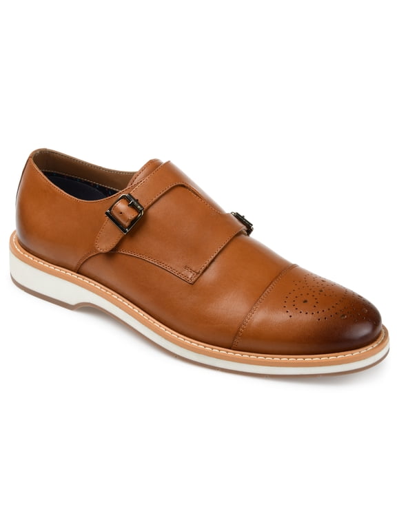 Mens Ransom Monk Strap Cap Toe Dress Shoe