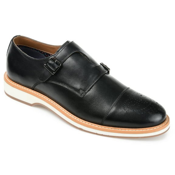 Thomas & Vine Mens Ransom Monk Strap Cap Toe Dress Shoe